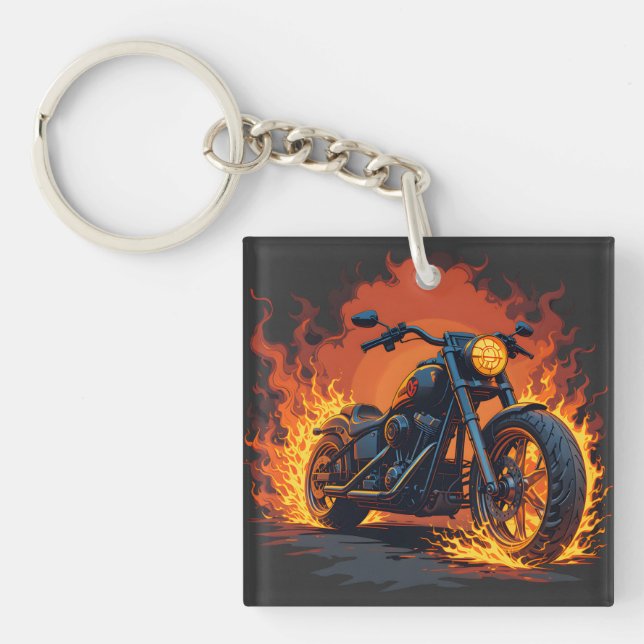 Inferno on Two Wheels Key Ring (Front)