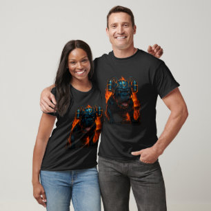 Inferno Pitbull Gym Beast – Fire Lift T-Shirt