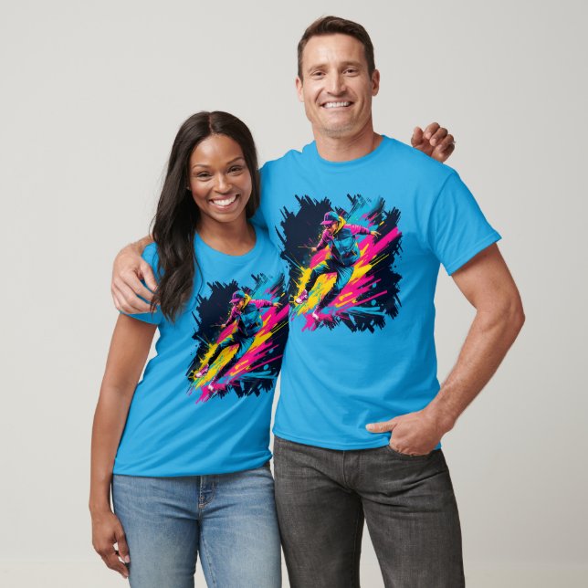 Inferno Pulse: Fiery Heartbeat T-Shirt (Unisex)