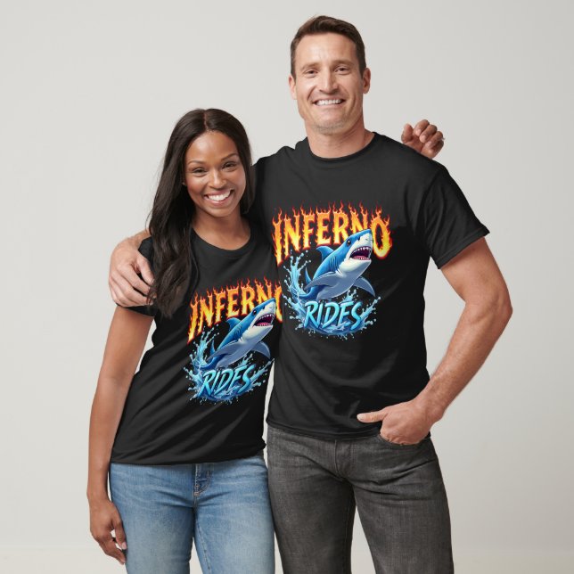 Inferno Rides Shark Adventure T-Shirt (Unisex)