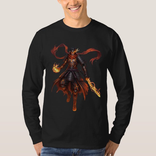 Inferno Ronin Flame Warrior Shirt (Front)