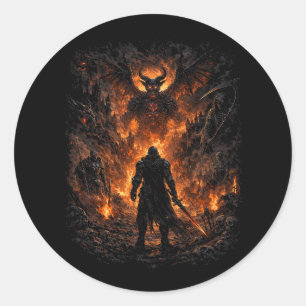 Inferno’s Gate Classic Round Sticker