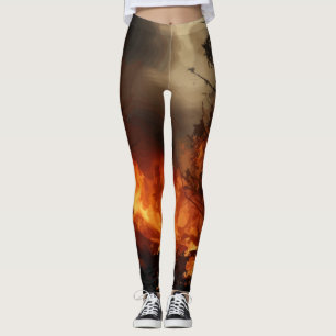 Inferno Shower Curtain Leggings