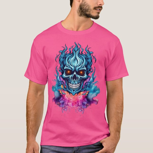 Inferno Skull Burst T-Shirt (Front)