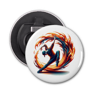 Inferno Spin - Ignite the spirit of Breakdance Bottle Opener