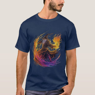 Inferno Wizard: Master of Flames T-Shirt