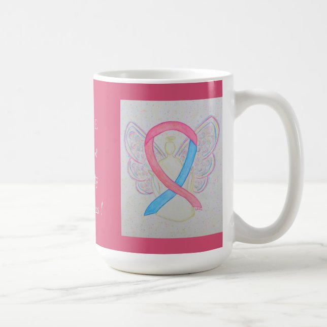 Infertility Awareness Ribbon Angel Custom Mug (Right)
