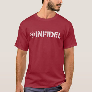 Infidel T Shirt - Weathered Look Stencil Logo
