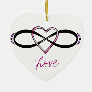 Infinate Love design Ceramic Tree Decoration