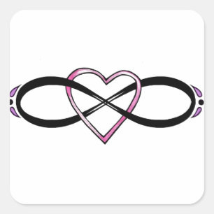 Infinate Love design Square Sticker