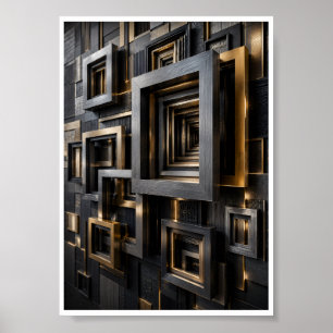 Infinite Architectural Frame Poster