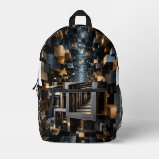 Infinite Architectural Frame Printed Backpack