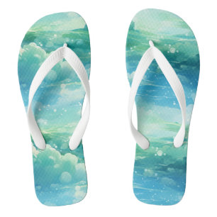 Infinite Blend of Ocean and Sky Jandals