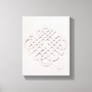Infinite Celtic Knot Drawing Canvas Print