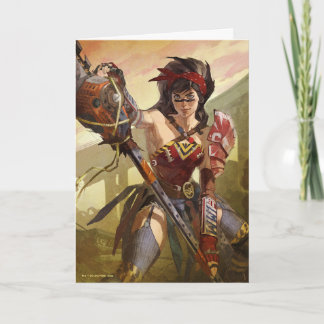 Infinite Crisis Atomic Wonder Woman Illustration Card
