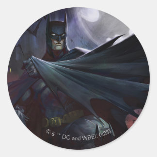 Infinite Crisis Batman Illustration Classic Round Sticker