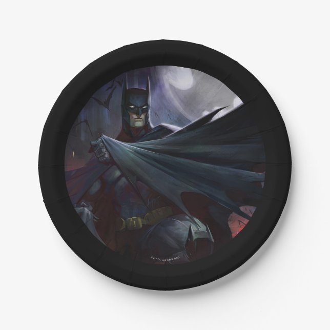 Infinite Crisis Batman Illustration Paper Plate (Front)