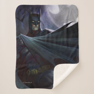 Infinite Crisis Batman Illustration Sherpa Blanket