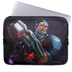 Infinite Crisis Cyborg Illustration Laptop Sleeve