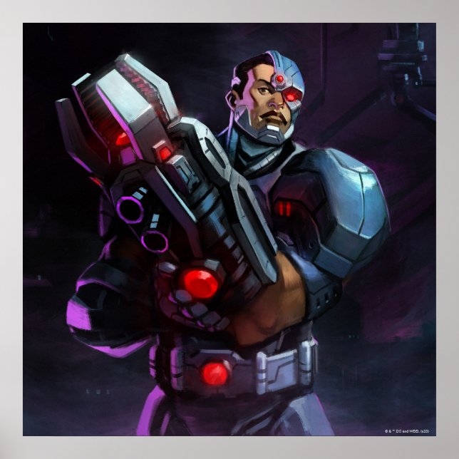 Infinite Crisis Cyborg Illustration Poster (Front)