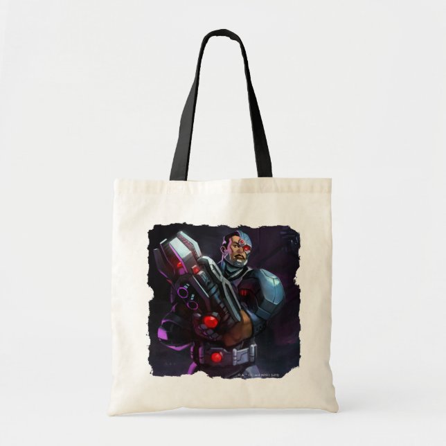 Infinite Crisis Cyborg Illustration Tote Bag (Front)