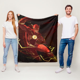 Infinite Crisis Flash Illustration Fleece Blanket