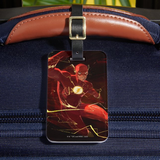 Infinite Crisis Flash Illustration Luggage Tag (Front Insitu 2)