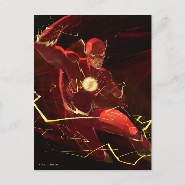 Infinite Crisis Flash Illustration Postcard (Front)