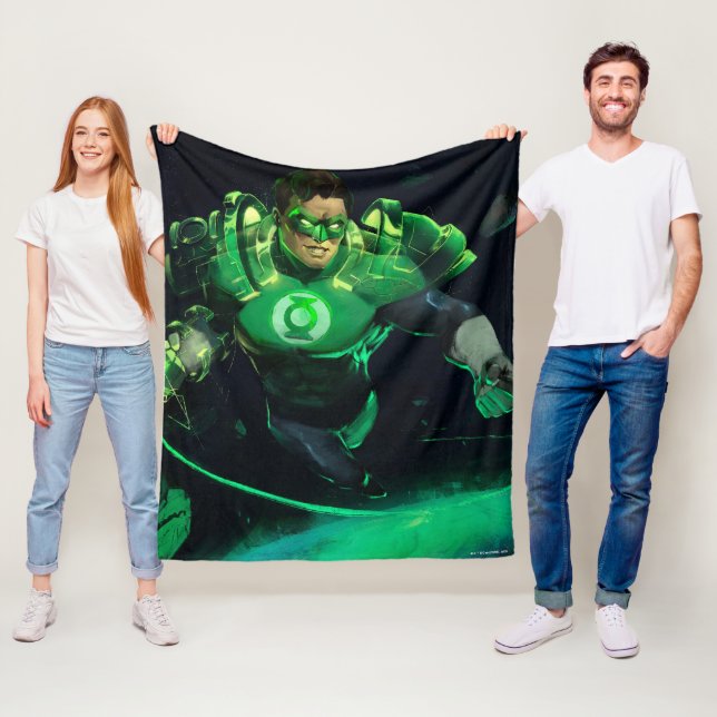 Infinite Crisis Green Lantern Illustration Fleece Blanket (In Situ)