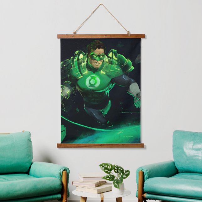 Infinite Crisis Green Lantern Illustration Hanging Tapestry (Living Room)