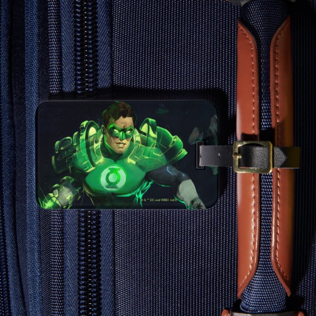 Infinite Crisis Green Lantern Illustration Luggage Tag (Front Insitu 4)