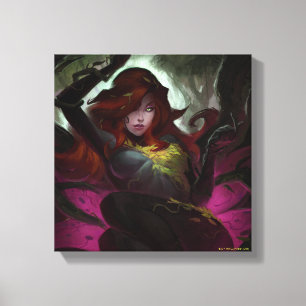 Infinite Crisis Poison Ivy Illustration Canvas Print