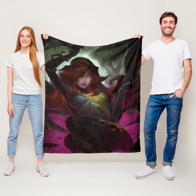 Infinite Crisis Poison Ivy Illustration Fleece Blanket (In Situ)
