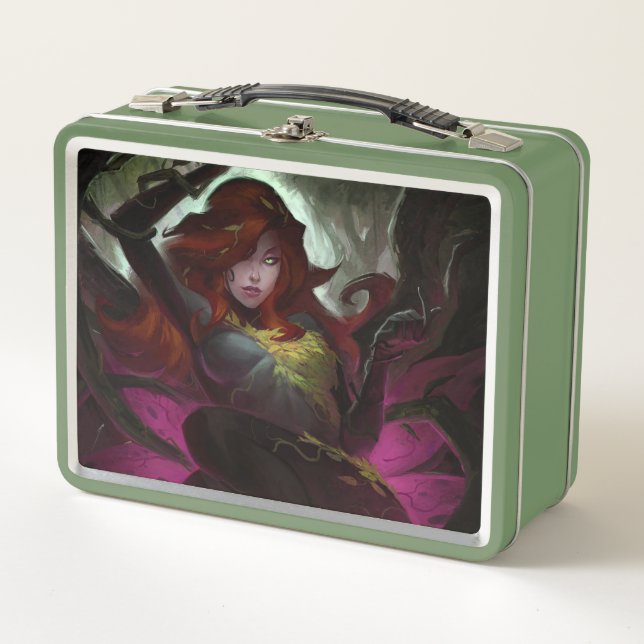 Infinite Crisis Poison Ivy Illustration Metal Lunch Box (Front)