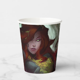 Infinite Crisis Poison Ivy Illustration Paper Cups