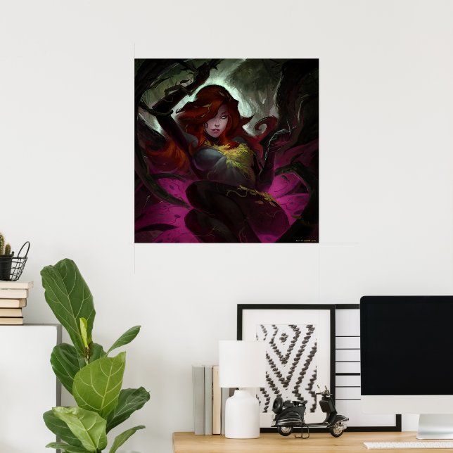 Infinite Crisis Poison Ivy Illustration Poster (Home Office)