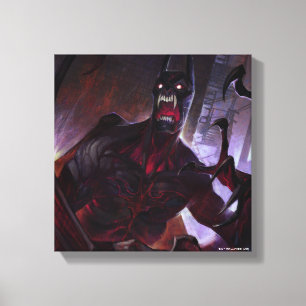 Infinite Crisis Vampire Batman Illustration Canvas Print