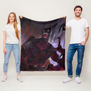 Infinite Crisis Vampire Batman Illustration Fleece Blanket