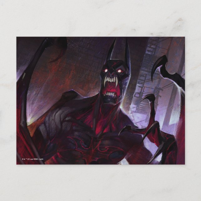 Infinite Crisis Vampire Batman Illustration Postcard (Front)