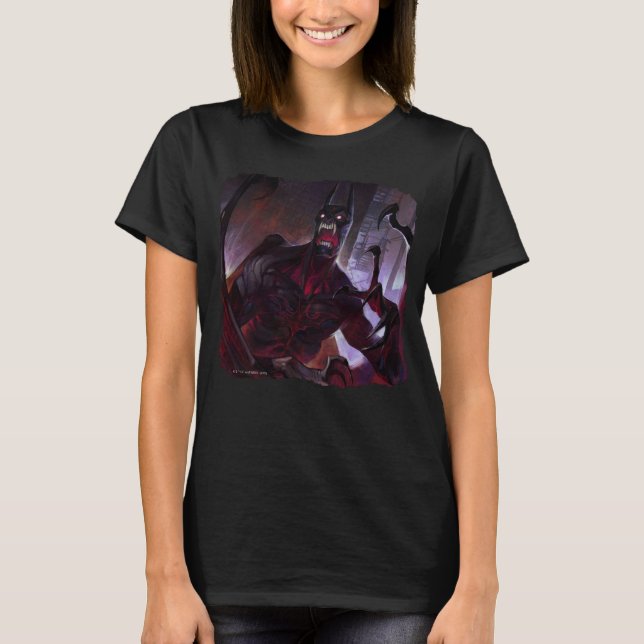 Infinite Crisis Vampire Batman Illustration T-Shirt (Front)