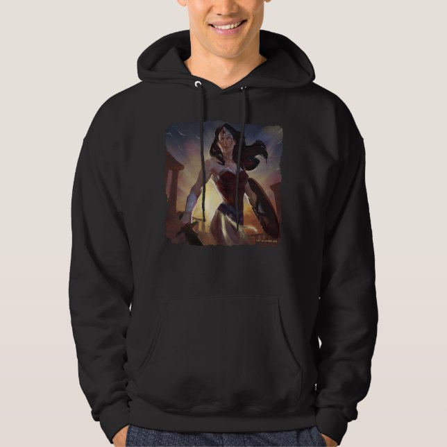 Infinite Crisis Wonder Woman Illustration Hoodie (Front)