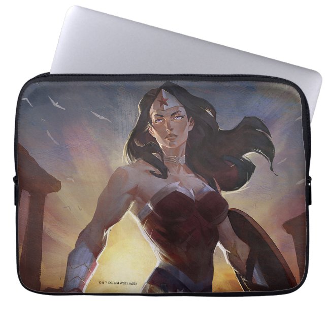 Infinite Crisis Wonder Woman Illustration Laptop Sleeve (Front)