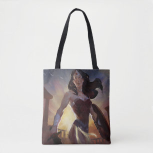 Infinite Crisis Wonder Woman Illustration Tote Bag