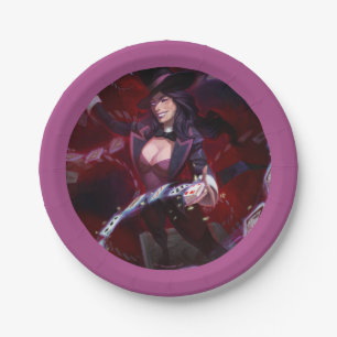 Infinite Crisis Zatanna Illustration Paper Plate