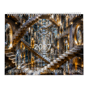 Infinite Crystal Architecture 2027 Calendar