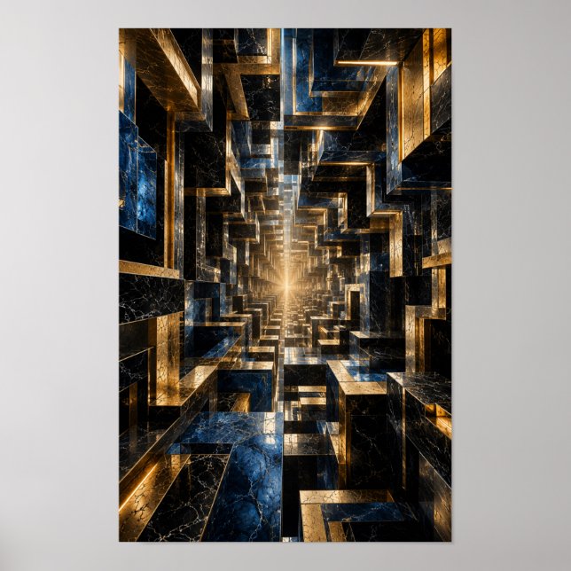 Infinite Cube Tunnel Poster (Front)