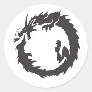 Infinite Dragon Classic Round Sticker