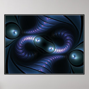 Infinite Giger Poster (blue)