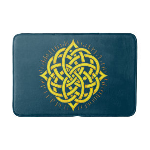 Infinite Harmony: Sacred Mandala Celtic Symbol Art Bath Mat