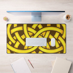Infinite Harmony: Sacred Mandala Celtic Symbol Art Desk Mat